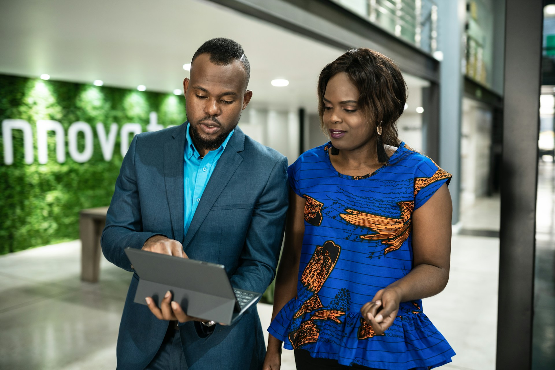 Professional African business team using Loanegyzer